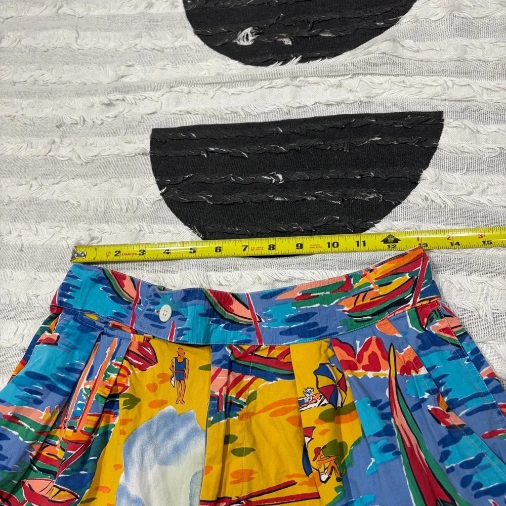 Vtg RALPH LAUREN POLO BEACH BOAT SKI BEAR STADIUM Shorts Womens Sz 8 Retro Beach - Picture 9 of 12